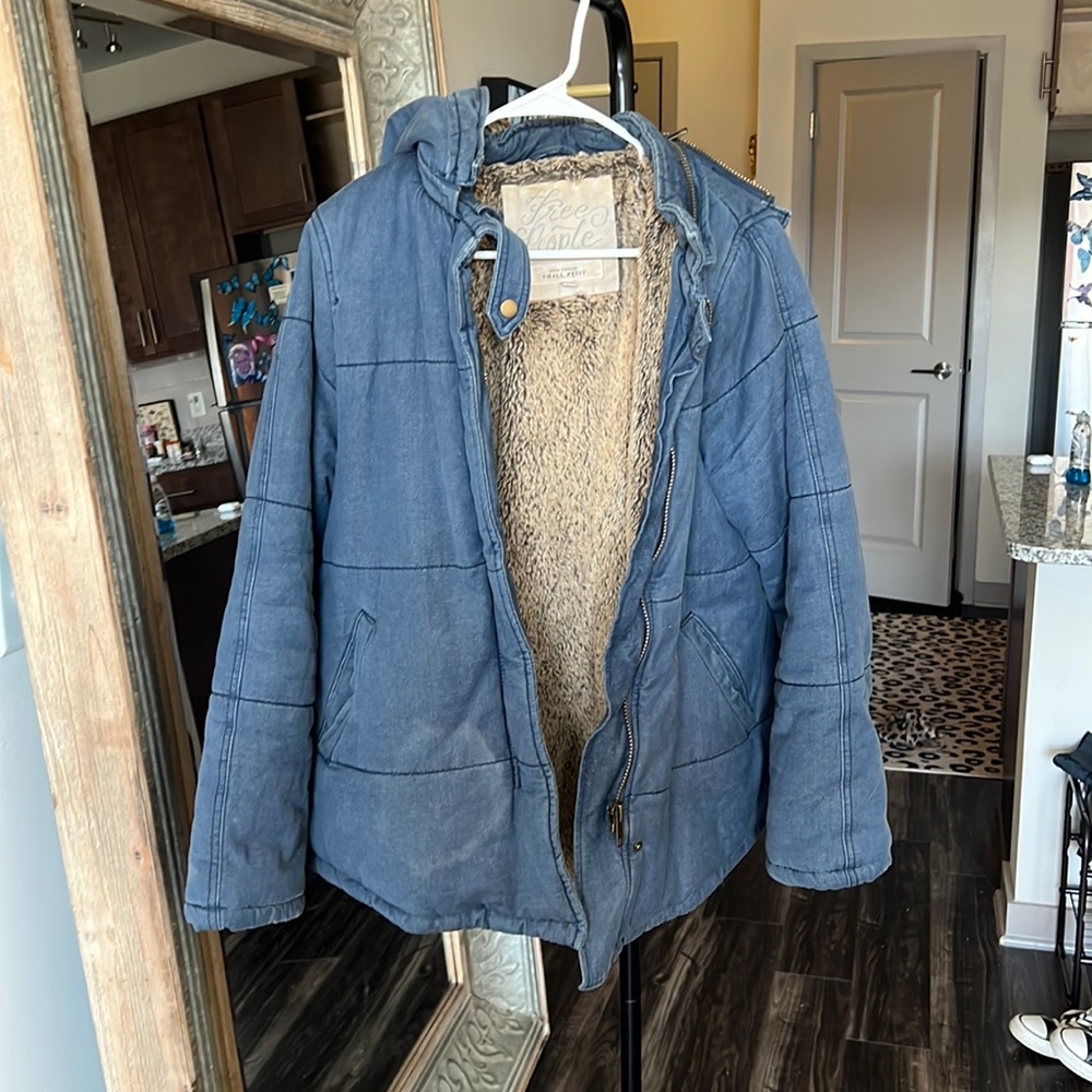 Cozy fuzzy Free People Coat